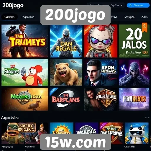 Recursos de jogos disponíveis no site 200jogo